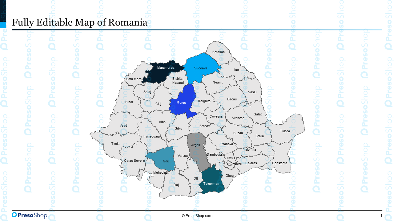 Editable-map-of-Romania