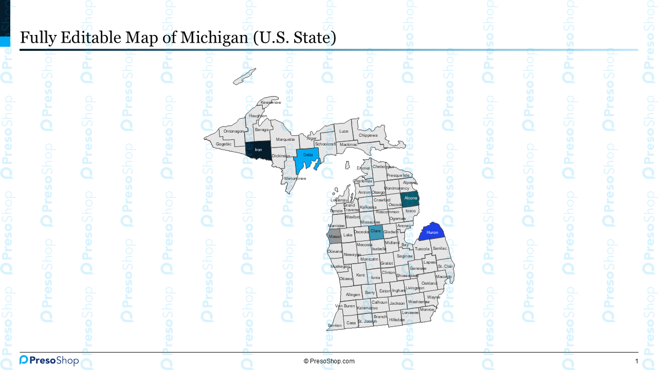 Editable-map-of-michigan