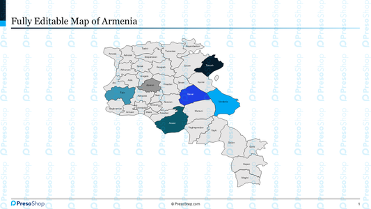 Editable-map-of-Armenia