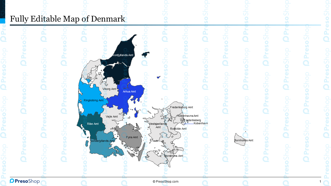 Editable-map-of-Denmark