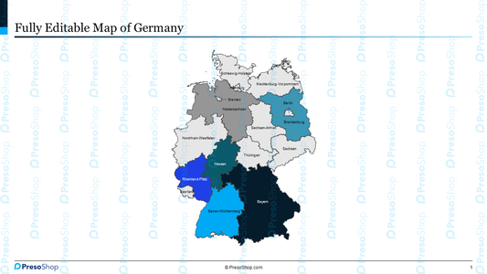 Editable-map-of-Germany
