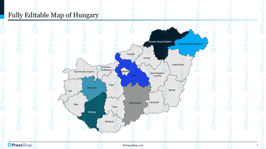 Editable-map-of-Hungary