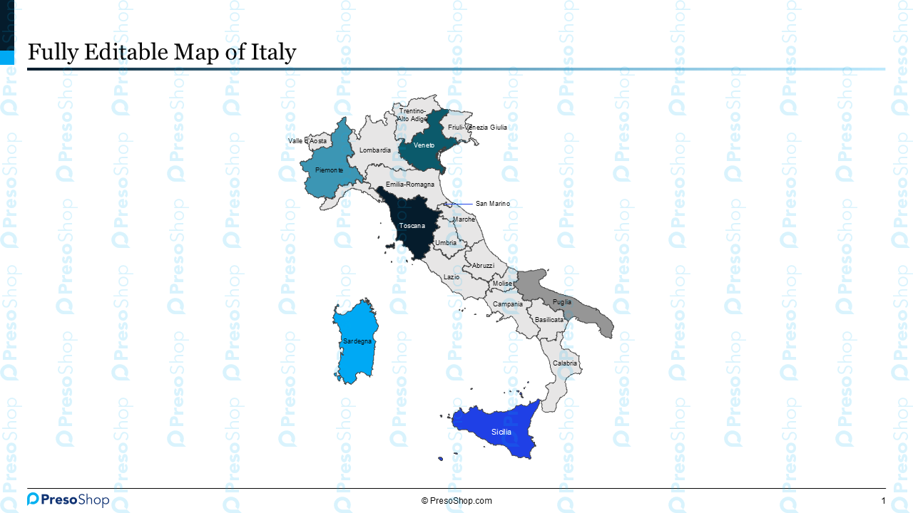 Editable-map-of-Italy