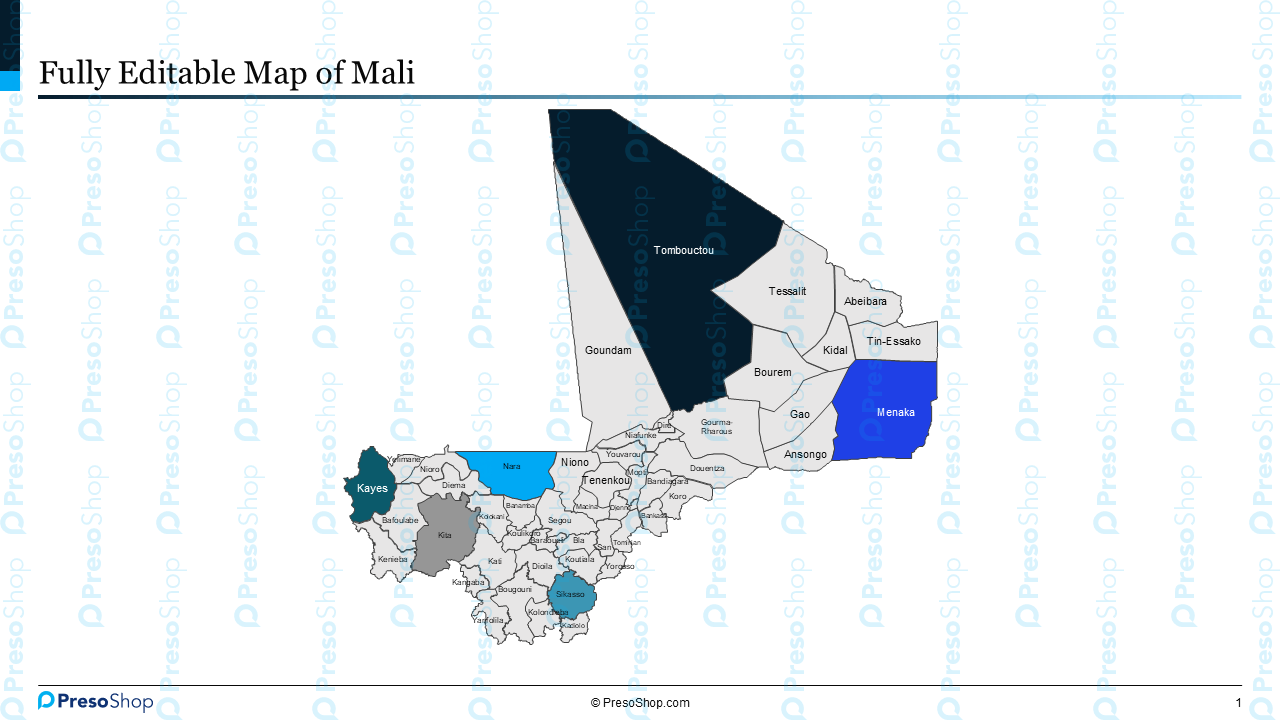 Editable-map-of-Mali