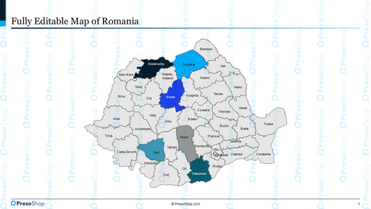 Editable-map-of-Romania