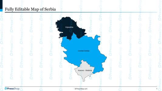 Editable-map-of-Serbia