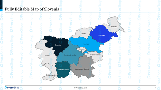 Editable-map-of-Slovenia