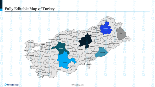 Editable-map-of-Turkey