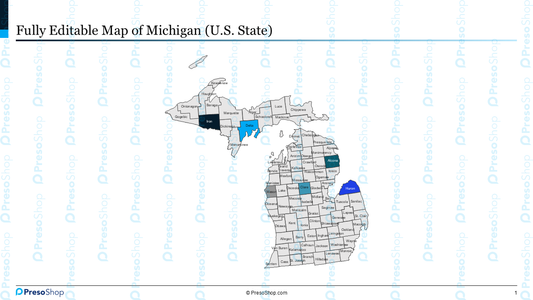 Editable-map-of-michigan
