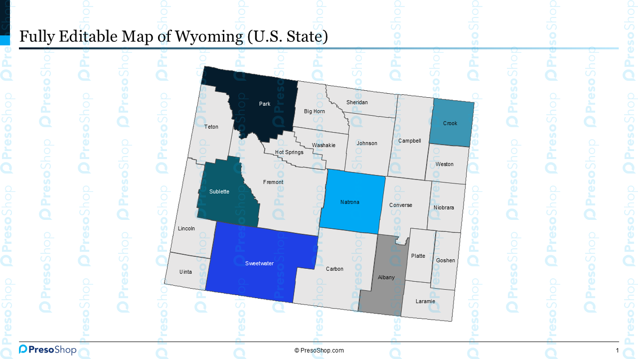 Editable-map-of-wyoming